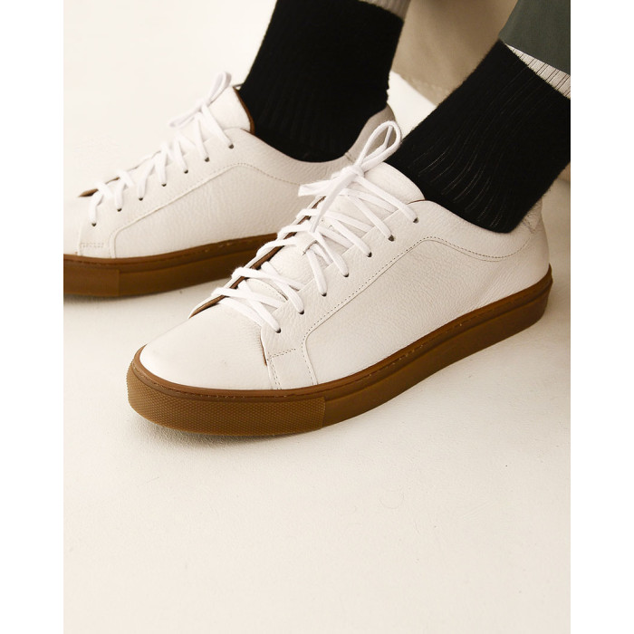 Białe trampki ze skóry licowej BOTIMO