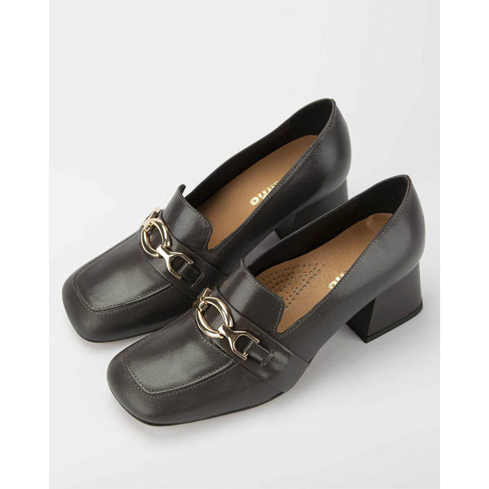 Ash leather pumps with 5.5cm heel