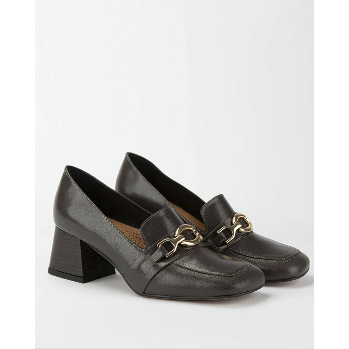 Ash leather pumps with 5.5cm heel