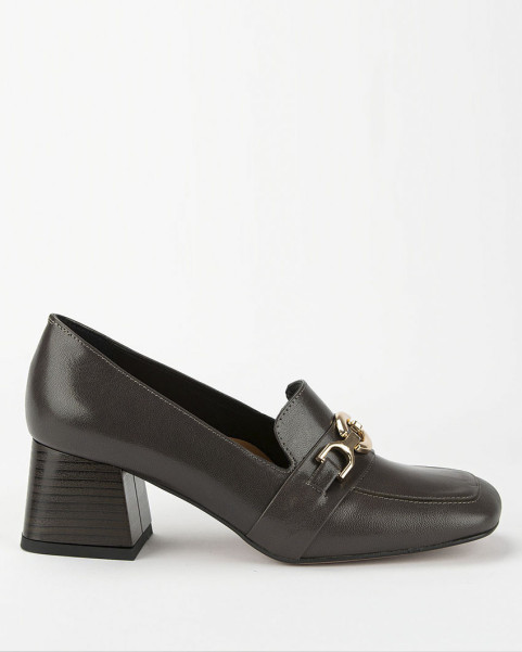 Ash leather pumps with 5.5cm heel