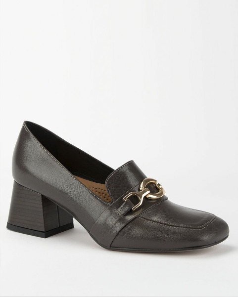 Ash leather pumps with...