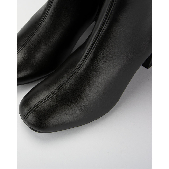 Czarne botki na 5cm obcasie