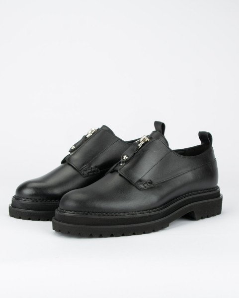 Black leather oxfords BOTIMO