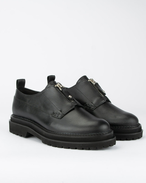 Black leather oxfords BOTIMO