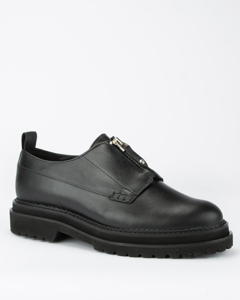 Black leather oxfords BOTIMO