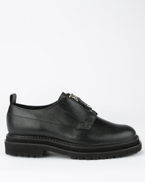 Black leather oxfords BOTIMO