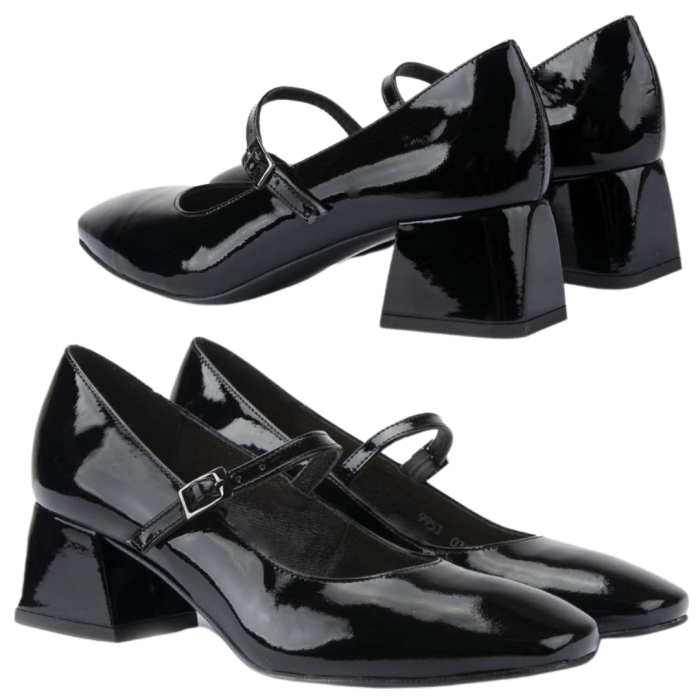 Black pumps on 3.5 cm heel