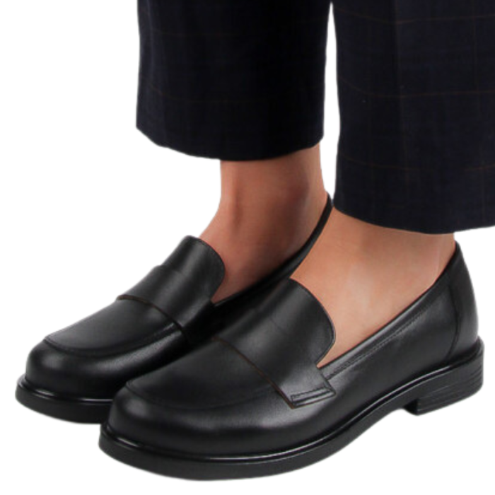 Czarne mokasyny skórzane BOTIMO