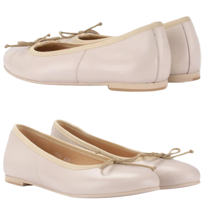 Beżowe wygodne baleriny BOTIMO