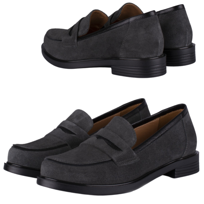 Ash leather moccasin BOTIMO