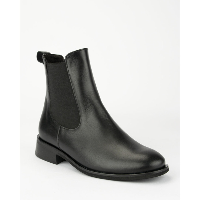 Black classic leather boots