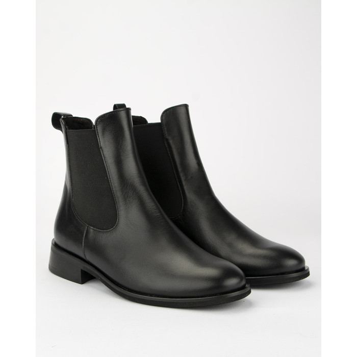 Black classic leather boots