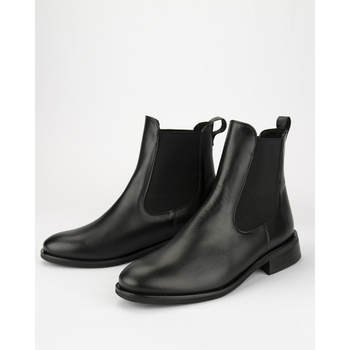 Black classic leather boots