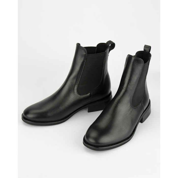 Black classic leather boots