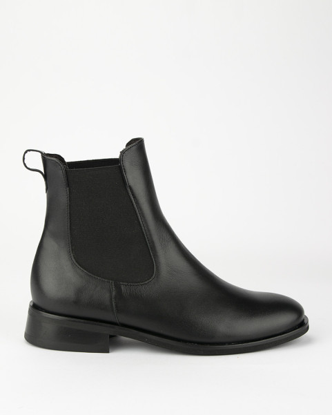 Black classic leather boots