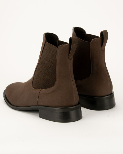 Brown classic leather boots