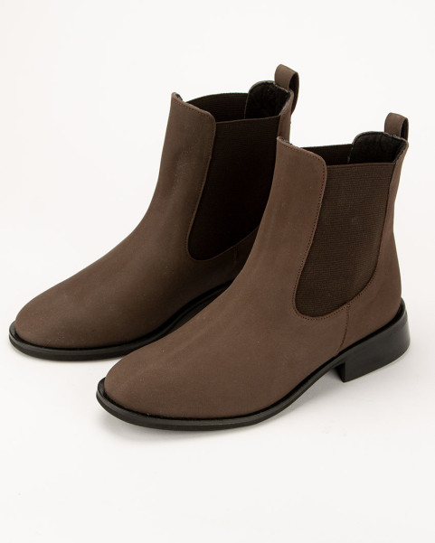 Brown classic leather boots