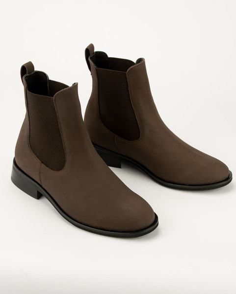 Brown classic leather boots