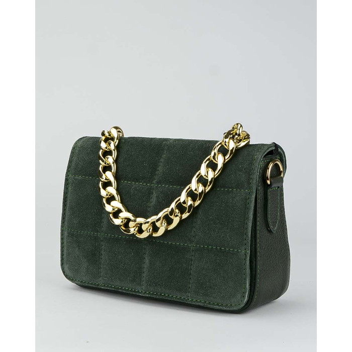 Listonoszka z zamszową klapką