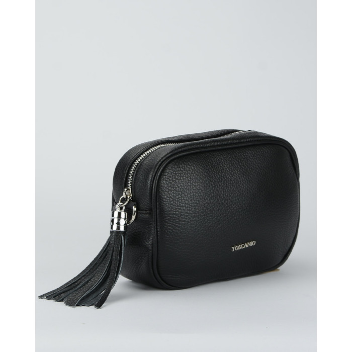 Listonoszka skórzana z frędzelkiem