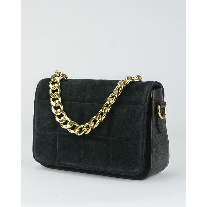 Listonoszka z zamszową klapką