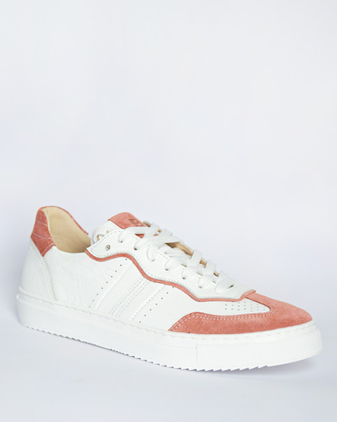 White women's Lucia Coral leather sneakers BOTIMO