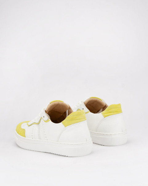 White sneakers women's Lucia Lime natural leather BOTIMO