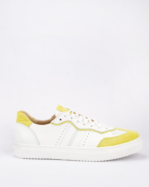 White sneakers women's Lucia Lime natural leather BOTIMO