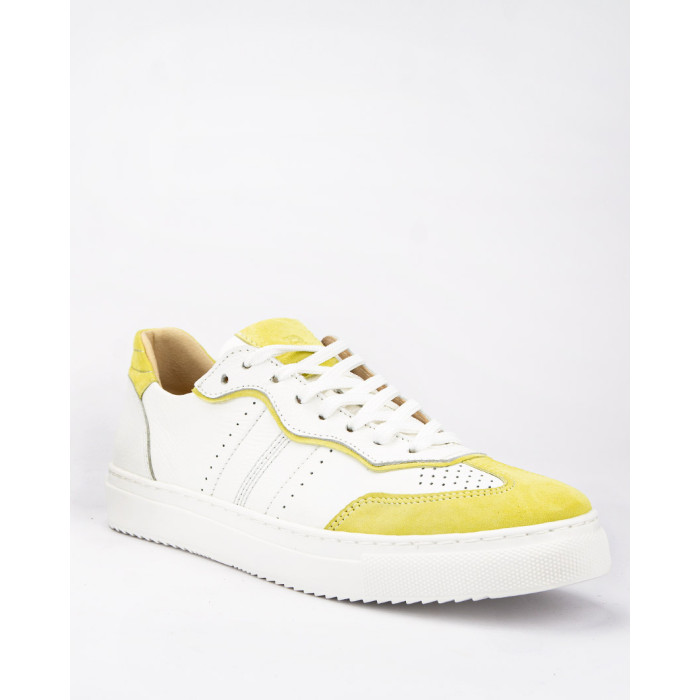 White sneakers women's Lucia Lime natural leather BOTIMO