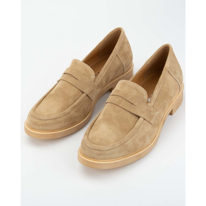 Beige leather moccasins BOTIMO