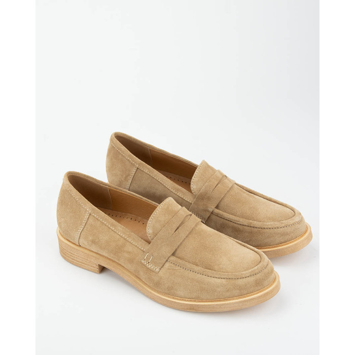 Beige leather moccasins BOTIMO