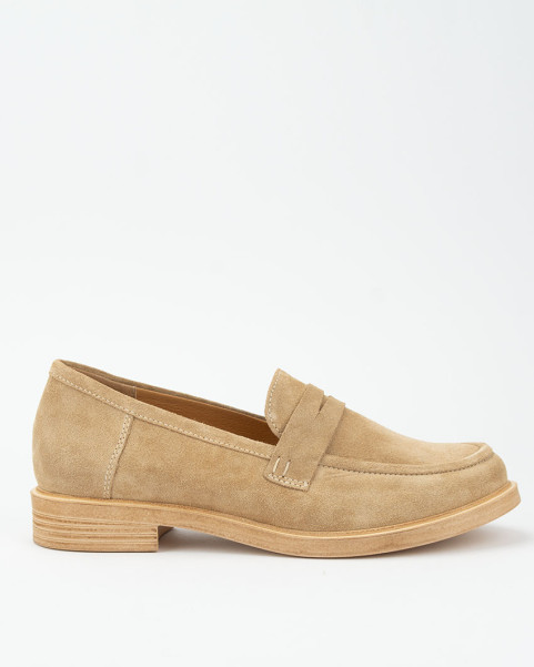 Beige leather moccasins BOTIMO