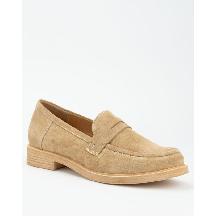 Beige leather moccasins BOTIMO