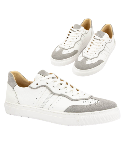 White women's sneakers Lucia Gray natural leather BOTIMO