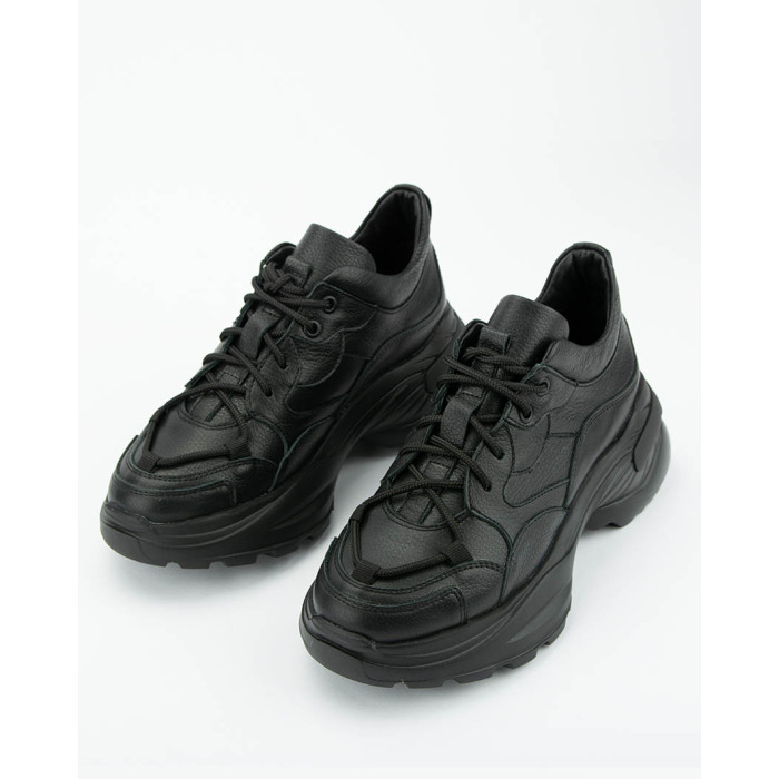 Black leather sneakers BOTIMO