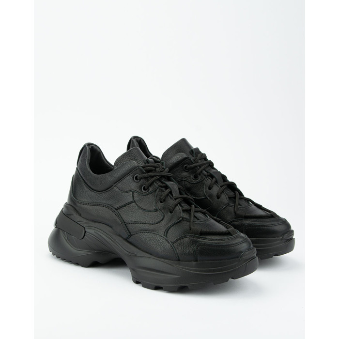 Black leather sneakers BOTIMO