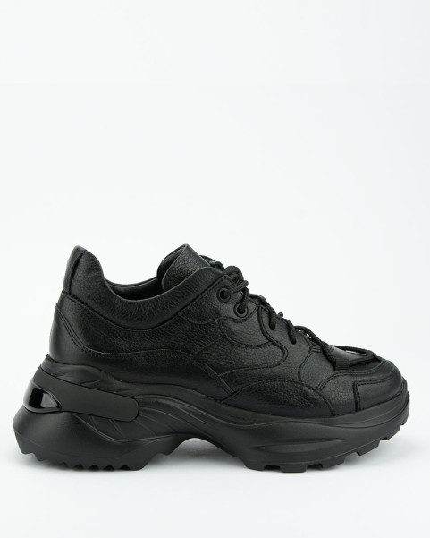 Black leather sneakers BOTIMO