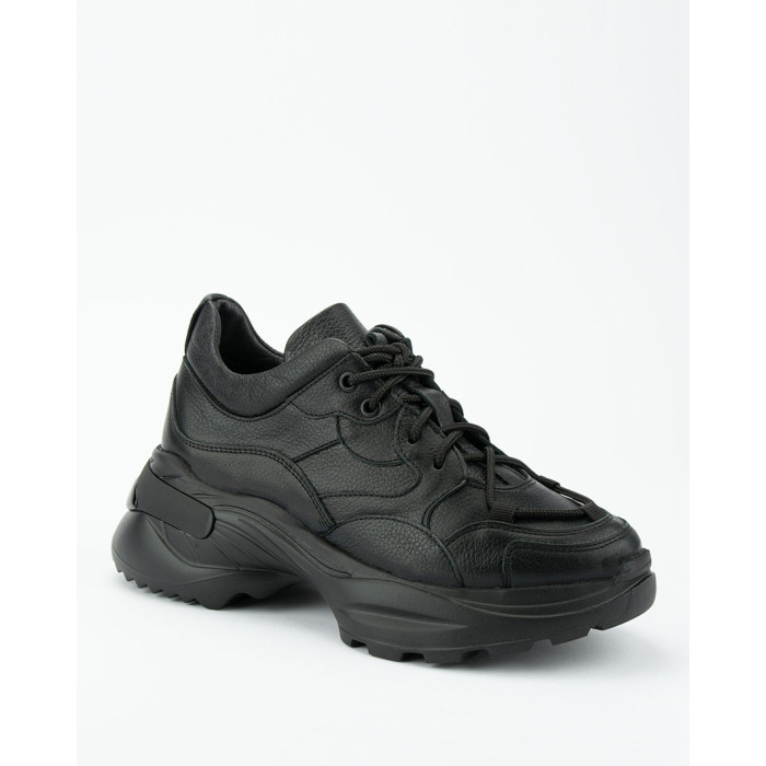 Black leather sneakers BOTIMO