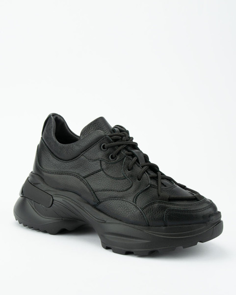 Black leather sneakers BOTIMO