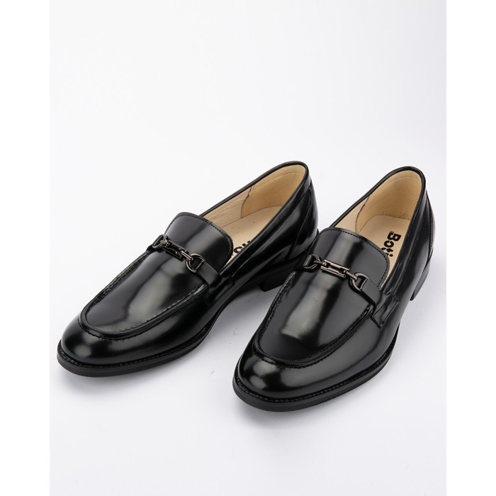 Eleganckie czarne mokasyny z gładkiej skóry licowej