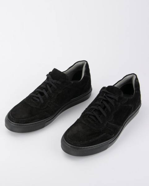 Black suede sneakers for men BOTIMO