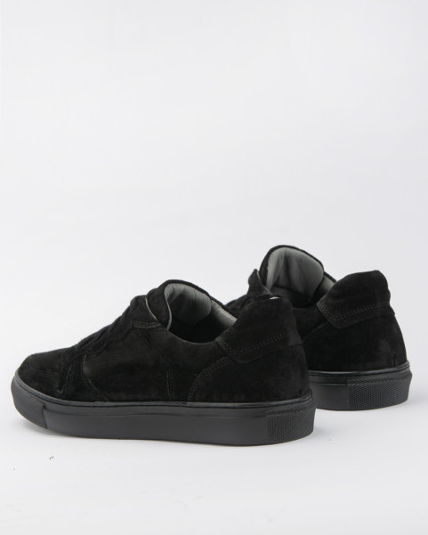 Black suede sneakers for men BOTIMO