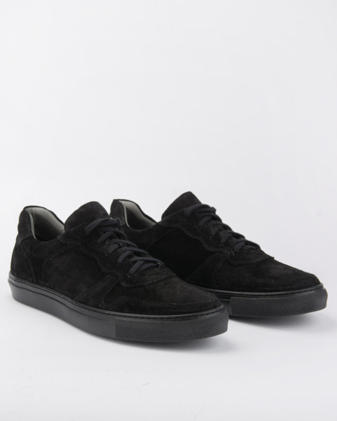 Black suede sneakers for...