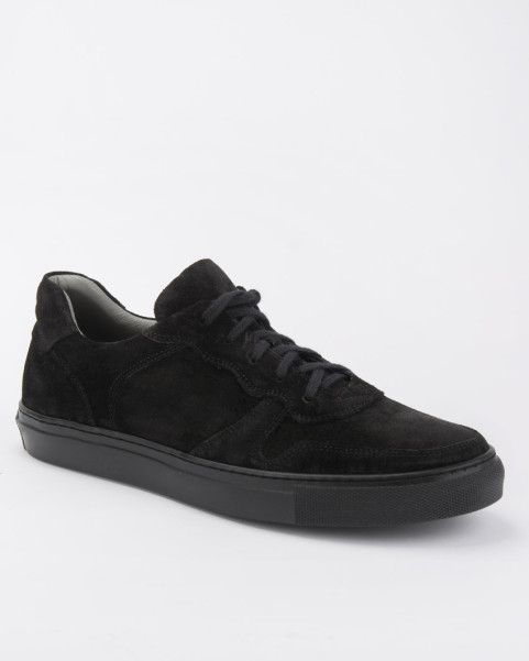 Black suede sneakers for...