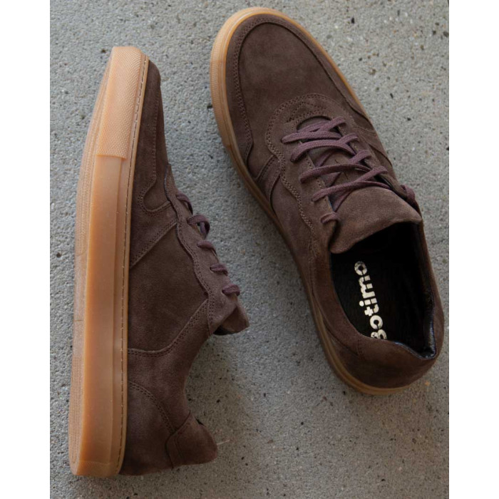 Brown suede sneakers for men BOTIMO