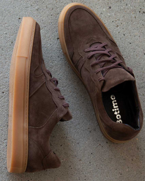 Brown suede sneakers for men BOTIMO