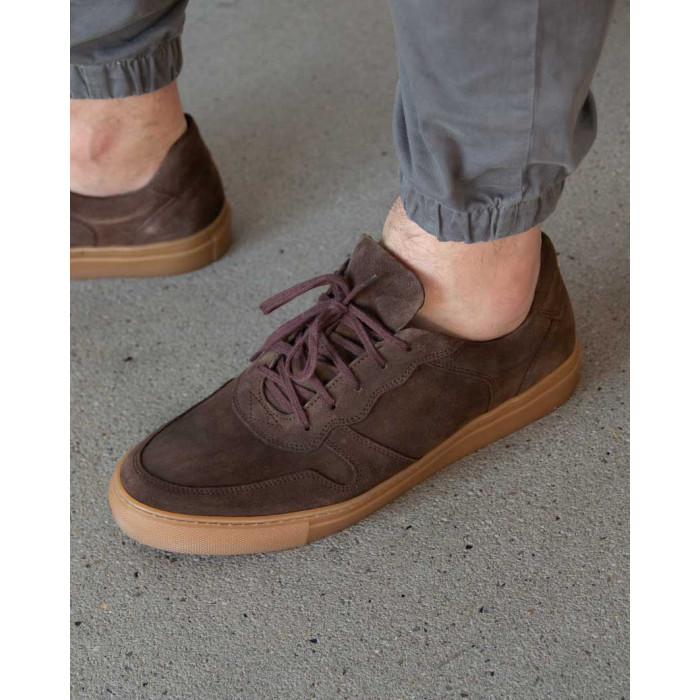 Brown suede sneakers for men BOTIMO