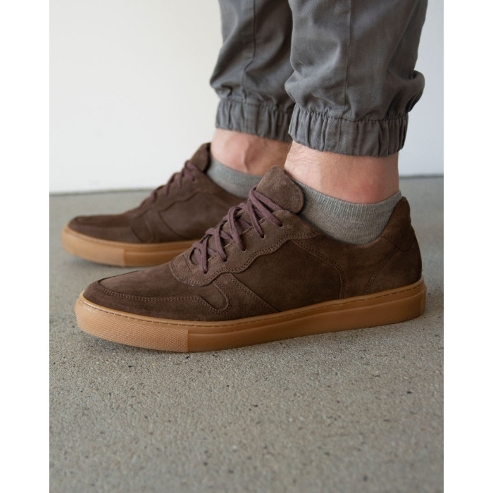 Brown suede sneakers for men BOTIMO