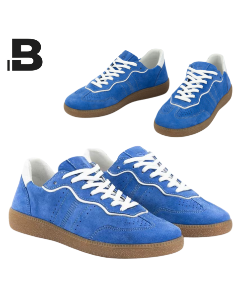 Blue leather sneakers BOTIMO