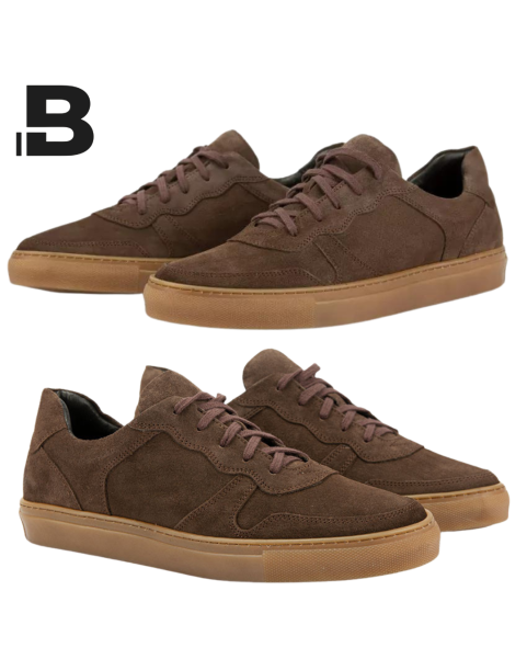 Brown suede sneakers for men BOTIMO